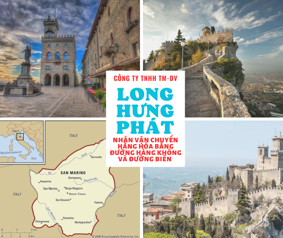 Công ty gửi hàng đi San Marino giá rẻ, uy tín - Long Hưng Phát Express