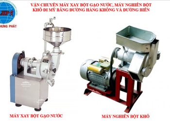 gửi máy xay bột gạo nước đi Mỹ