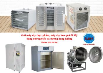 Gửi máy sấy thực phẩm đi Mỹ