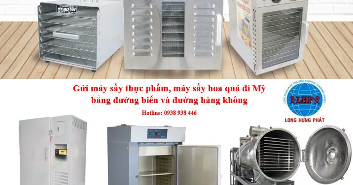 Gửi máy sấy thực phẩm đi Mỹ
