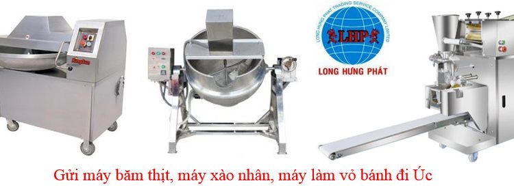 Gửi máy làm vỏ bánh đi Úc