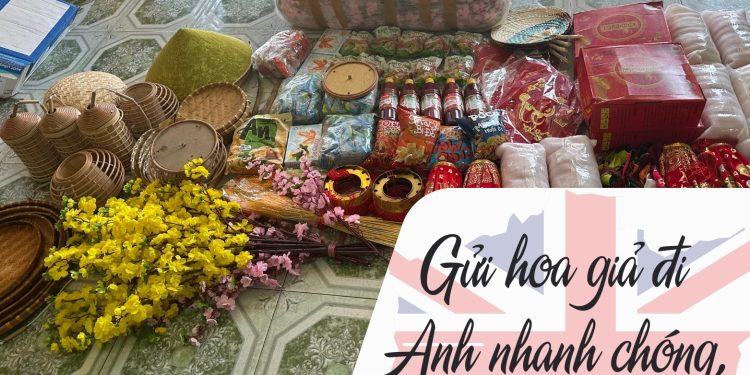 Gửi hoa giả đi Anh