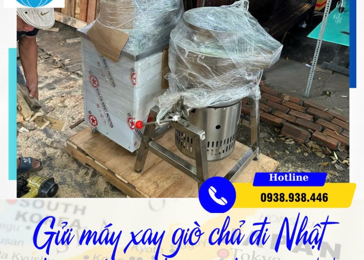 Gửi máy xay giò chả đi Nhật