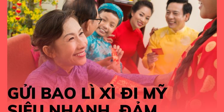 gửi bao lì xì đi Mỹ