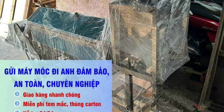 Gửi máy móc đi Anh
