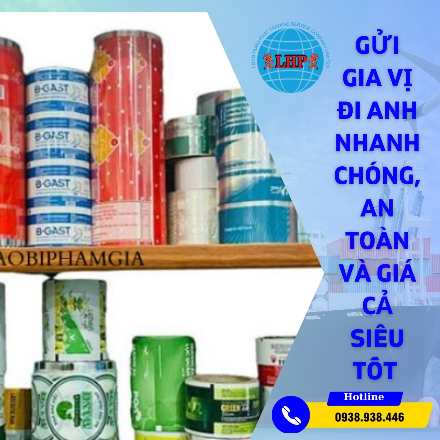 Gửi gia vị đi Anh
