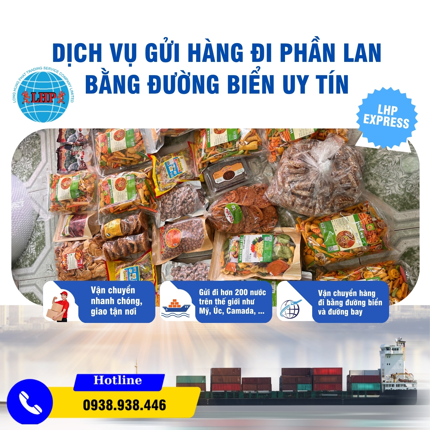 gửi hàng đi Phần Lan bằng đường biển