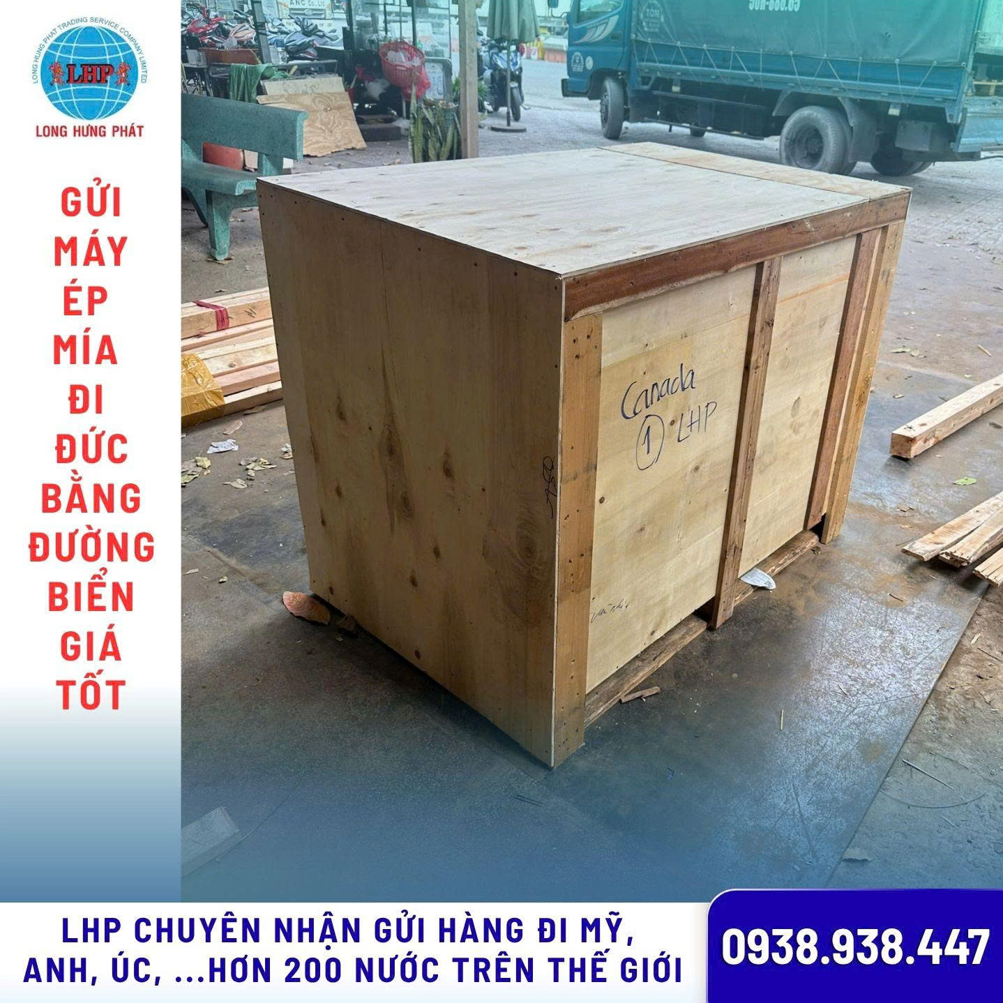 Gửi Máy Ép Mía Đi Đức